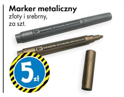 Marker metaliczny złoty i srebrny promocja w Tedi