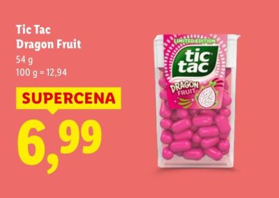 Drażetki Tic Tac Dragon Fruit promocja w Lidl