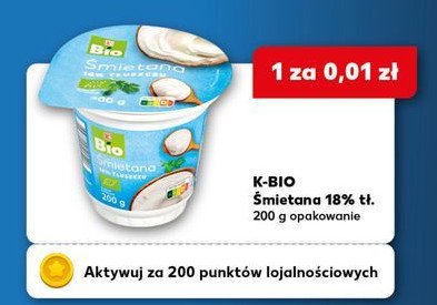 Śmietana 18 % K-classic bio promocja