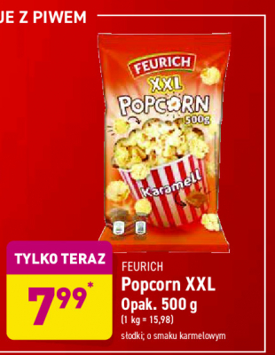 Popcorn karmelowy xxl Feurich promocja
