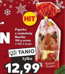 Renifer z czekolady K-classic promocja