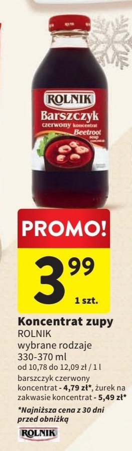 Żurek domowy Rolnik promocja