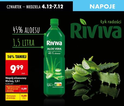 Napój aloesowy, 1,5 l promocja w Biedronka