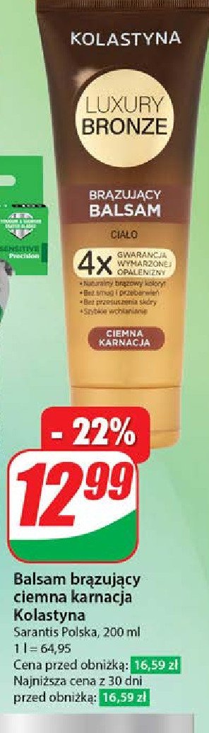 Balsam brązujący do ciemnej karnacji Kolastyna promocja w Dino