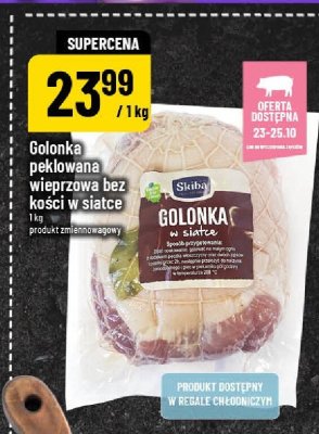 Golonka peklowana wieprzowa bez kości w siatce promocja w POLOmarket