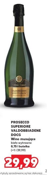 Wino Valdobbiadene prosecco superiore docg promocja w Kaufland