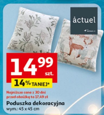 Poduszka dekoracyjna wym. 45 x 45 cm promocja w Auchan