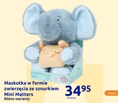 Maskotka w formie zwierzęcia ze sznurkiem różne warianty promocja w Action