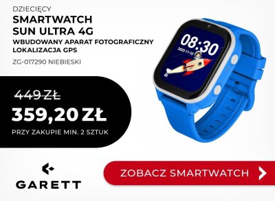 Zegarek Smartwatch dziecięcy SUN ULTRA 4G niebieski ZG-017290 promocja w Briju