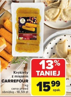 Krokiety z mięsem CARREFOUR promocja w Carrefour