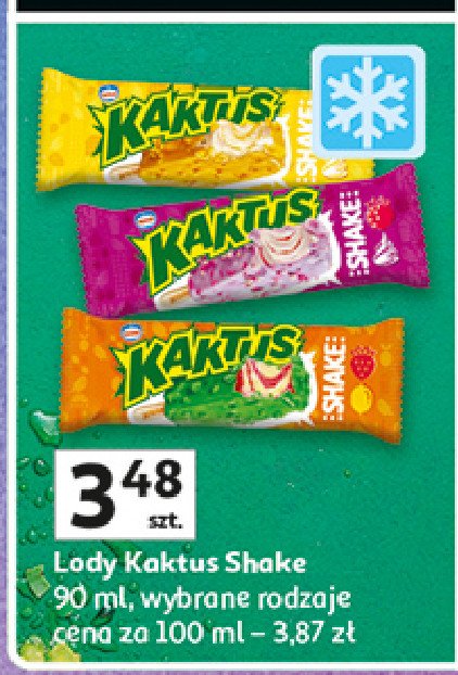 Lody shake cytryna-truskawka Nestle kaktus promocja w Auchan