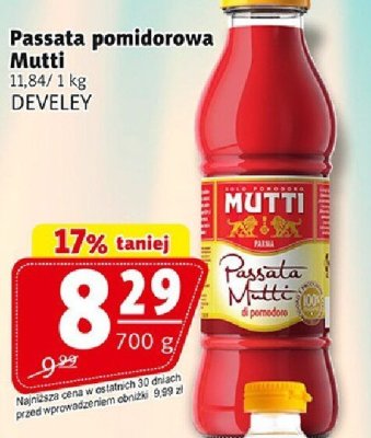 Passata pomidorowa Mutti promocja w Prim Market