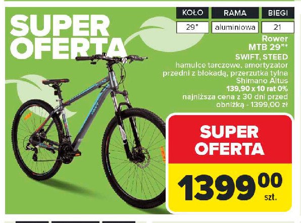 Rower mtb 29" promocja