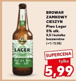 Piwo Cieszyn lager promocja