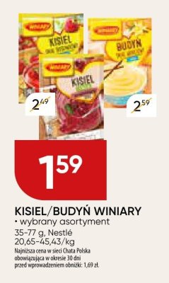 Kisiel/budyń Winiary promocja w Chata Polska