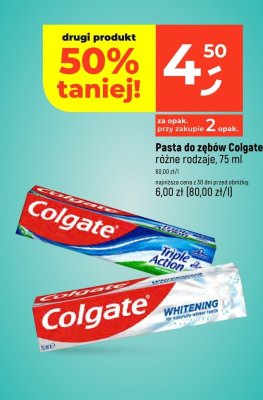 Pasta do zębów Colgate różne rodzaje promocja w Dealz
