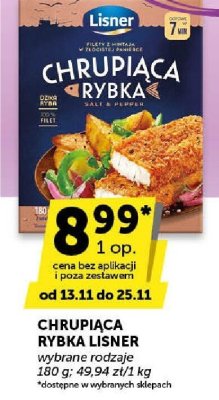 Chrupiąca rybka Lisner promocja w Euro Sklep
