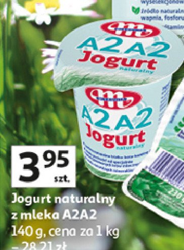 Jogurt naturalny a2a2 Mlekovita promocja w Auchan