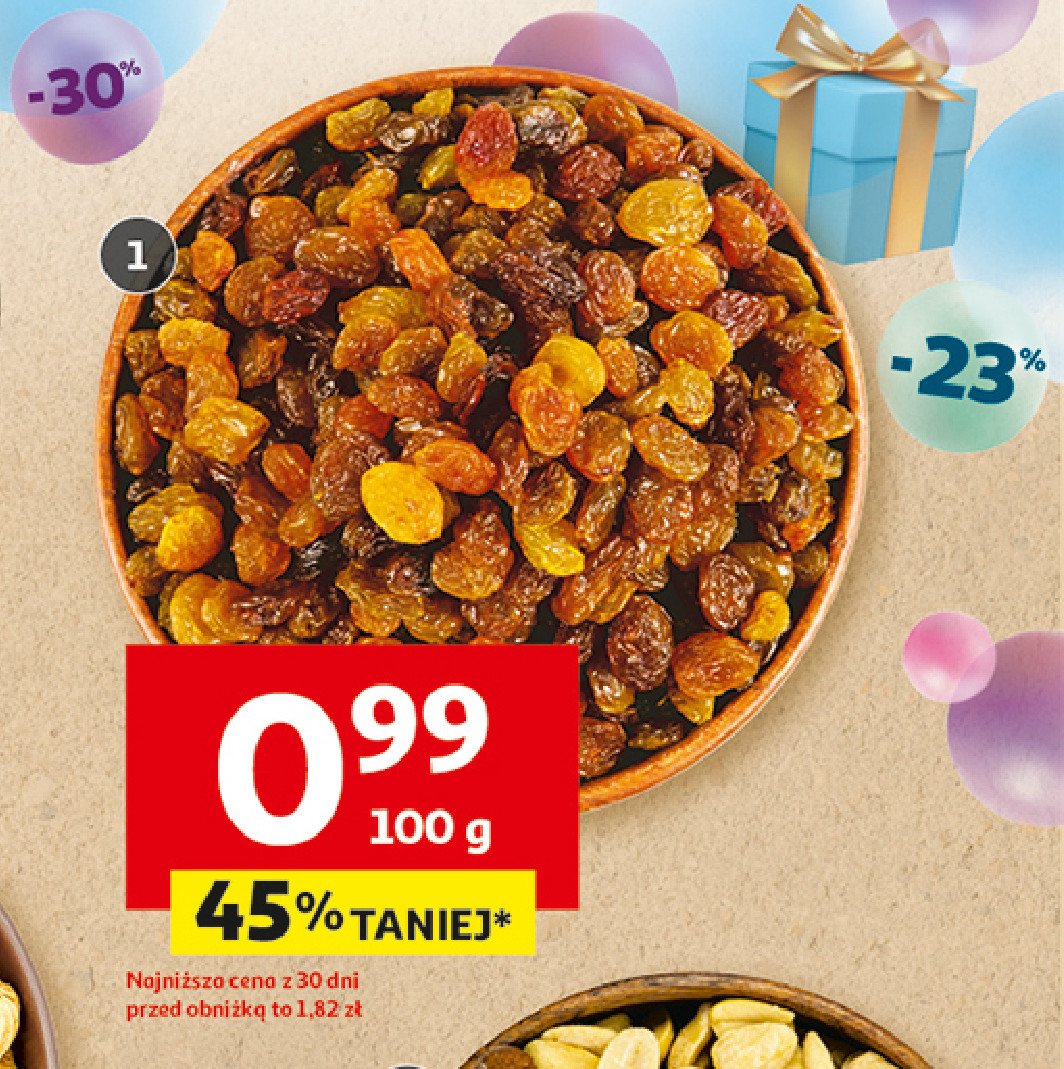 Rodzynki sułtańskie promocja w Auchan
