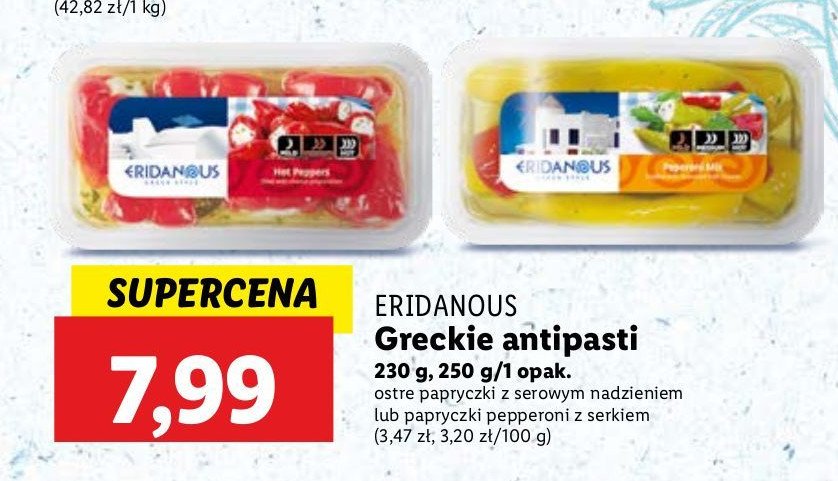 Antipasti greckie Eridanous promocja