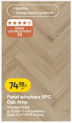 Panel winylowy SPC Dąb Arno  promocja w Castorama
