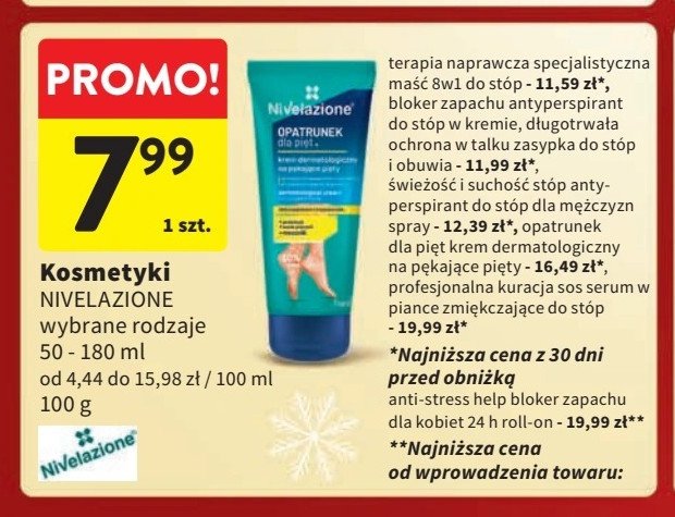 Dezodorant świeżość i suchość stóp NIVELAZIONE FOR MEN promocja