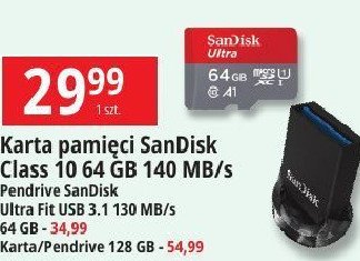 Pendrive 128 gb ultra usb 3.0 Sandisk promocja