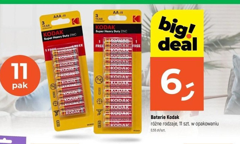 Baterie aaa Kodak promocja w Dealz