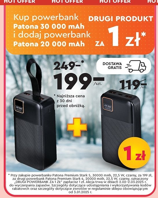 Powerbank paton 30000 mah promocja