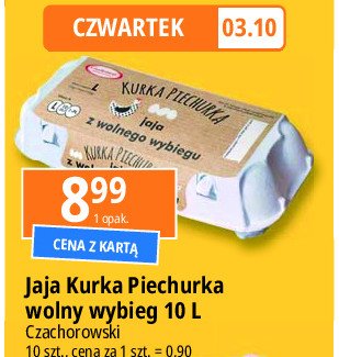 Jajka kl. l Czachorowski kurka piechurka promocja