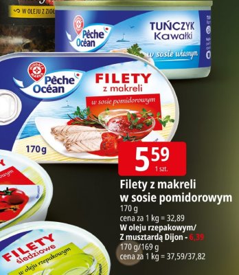 Filety z makreli w sosie pomidorowym promocja w Leclerc