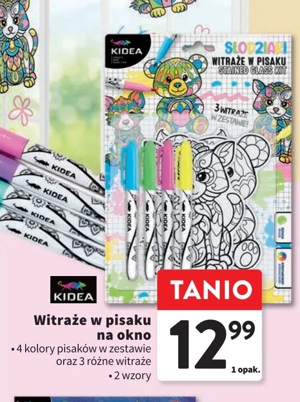 Witraże w pisaku Kidea promocja