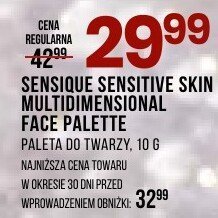 SENSIQUE SENSITIVE SKIN MULTIDIMENSIONAL FACE PALETTE PALETA DO TWARZY 10 G promocja w Drogerie Natura