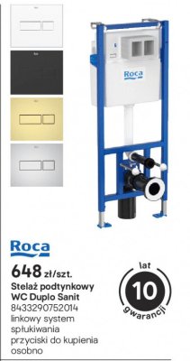 Stelaż podtynkowy WC Duplo Sanit promocja w Castorama