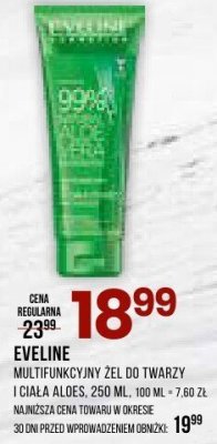 Żel do twarzy i ciała EVELINE multi-purpose 99% Aloe promocja w Drogerie Natura