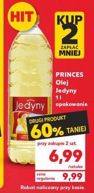 Olej rzepakowy JEDYNY PRINCES promocja
