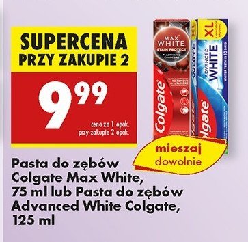 Pasta do z臋b贸w Colgate advanced white promocja