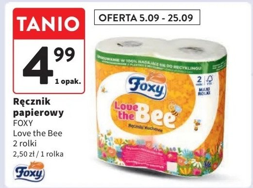 Ręczniki kuchenne Foxy love the bee promocja