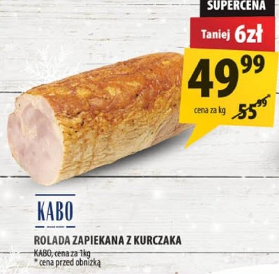 Rolada zapiekana z kurczaka Kabo promocja w Arhelan