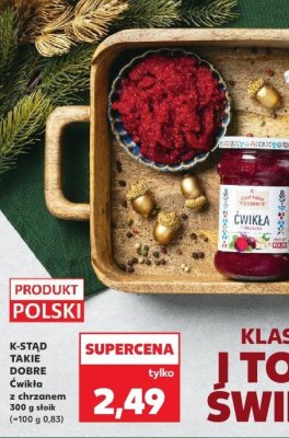 Ćwikła z chrzanem  promocja w Kaufland
