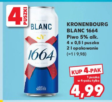 Piwo 1664 BLANC promocja w Kaufland