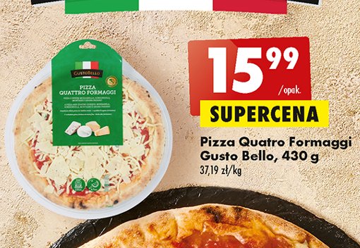 Pizza quattro formaggi Gustobello promocja