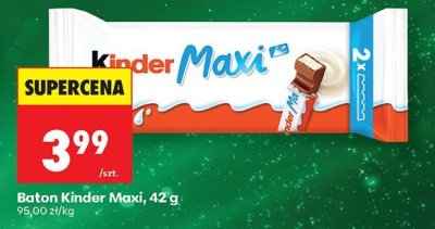 Baton Kinder Maxi promocja w Biedronka