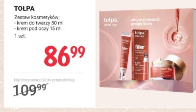 Zestaw kosmetyków ideal age - krem do twarzy 50 ml, krem pod oczy 15 ml promocja w Rossmann