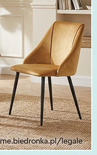 Krzesło CHIARA złoto-brązowe 2 szt. promocja w Biedronka