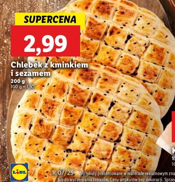 Chlebek z kminkiem i sezamem promocja