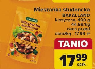 Mieszanka studencka klasyczna Bakalland promocja w Carrefour