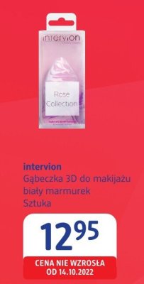 Gąbeczka 3D do makijażu biały marmurek intervion promocja w Drogerie DM