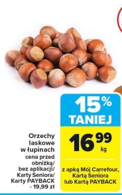 Orzechy laskowe promocja w Carrefour