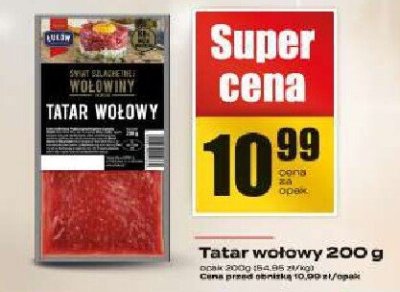 Tatar wołowy promocja w Supeco